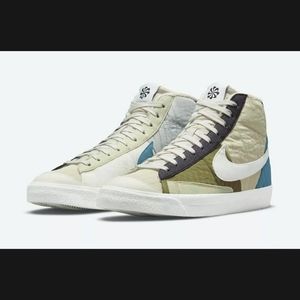 Nike Blazer Mid 77 Premium LX NN Men's Size 9 DD8024-200 Rattan Sail Brown Kelp